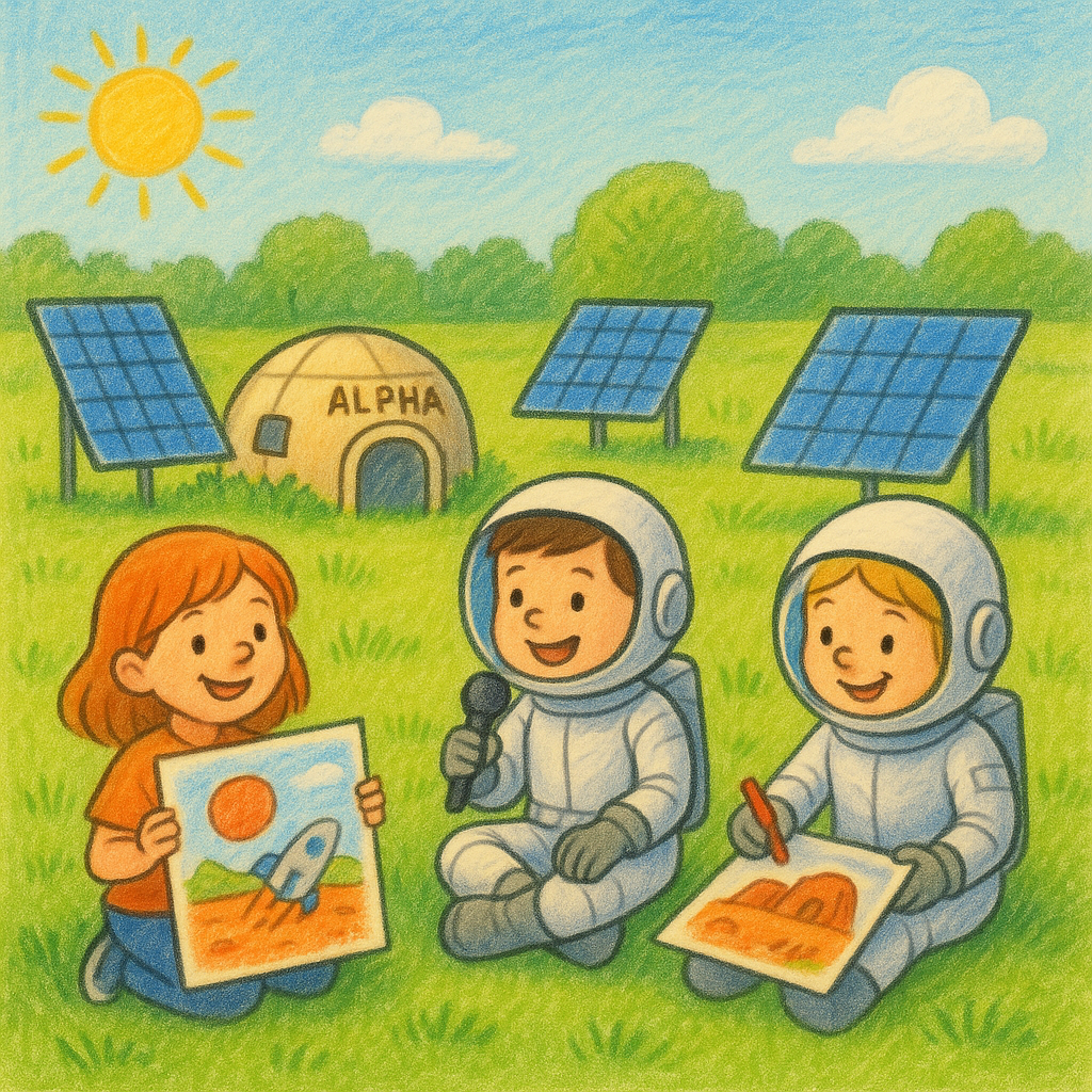 kreslime prvni den na marsu